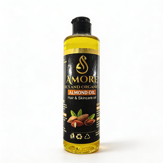 Premium Almond Oil – Pure, Natural Hair & Skin Nourishment | Amore Oils & Organics