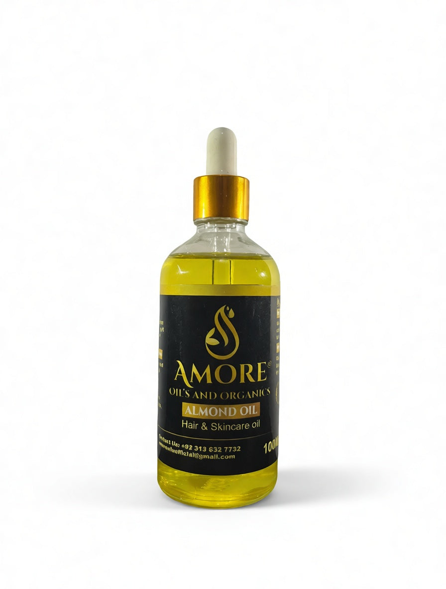 Premium Almond Oil – Pure, Natural Hair & Skin Nourishment | Amore Oils & Organics