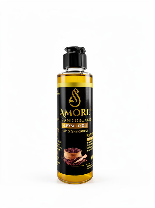 Premium Flaxseed Oil – Pure, Natural Hair & Skin Nourishment | Amore Oils & Organics