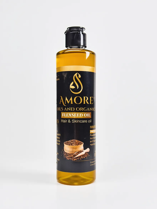 Premium Flaxseed Oil – Pure, Natural Hair & Skin Nourishment | Amore Oils & Organics