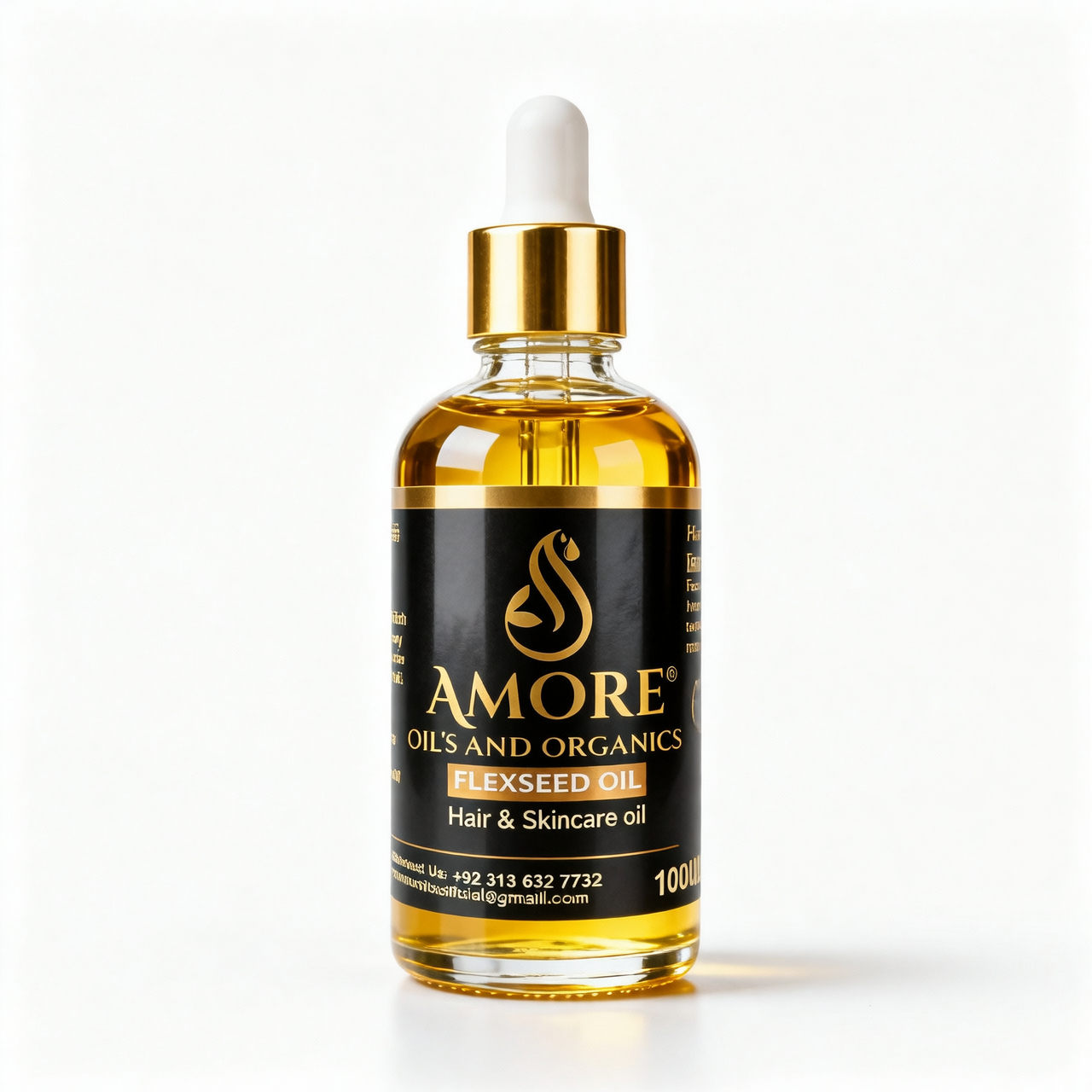 Premium Flaxseed Oil – Pure, Natural Hair & Skin Nourishment | Amore Oils & Organics
