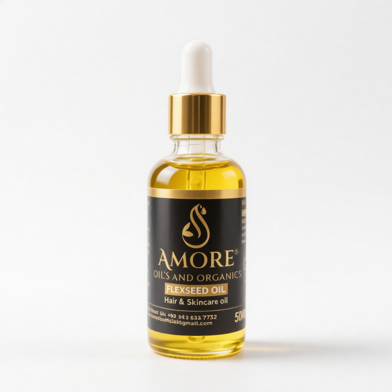 Premium Flaxseed Oil – Pure, Natural Hair & Skin Nourishment | Amore Oils & Organics