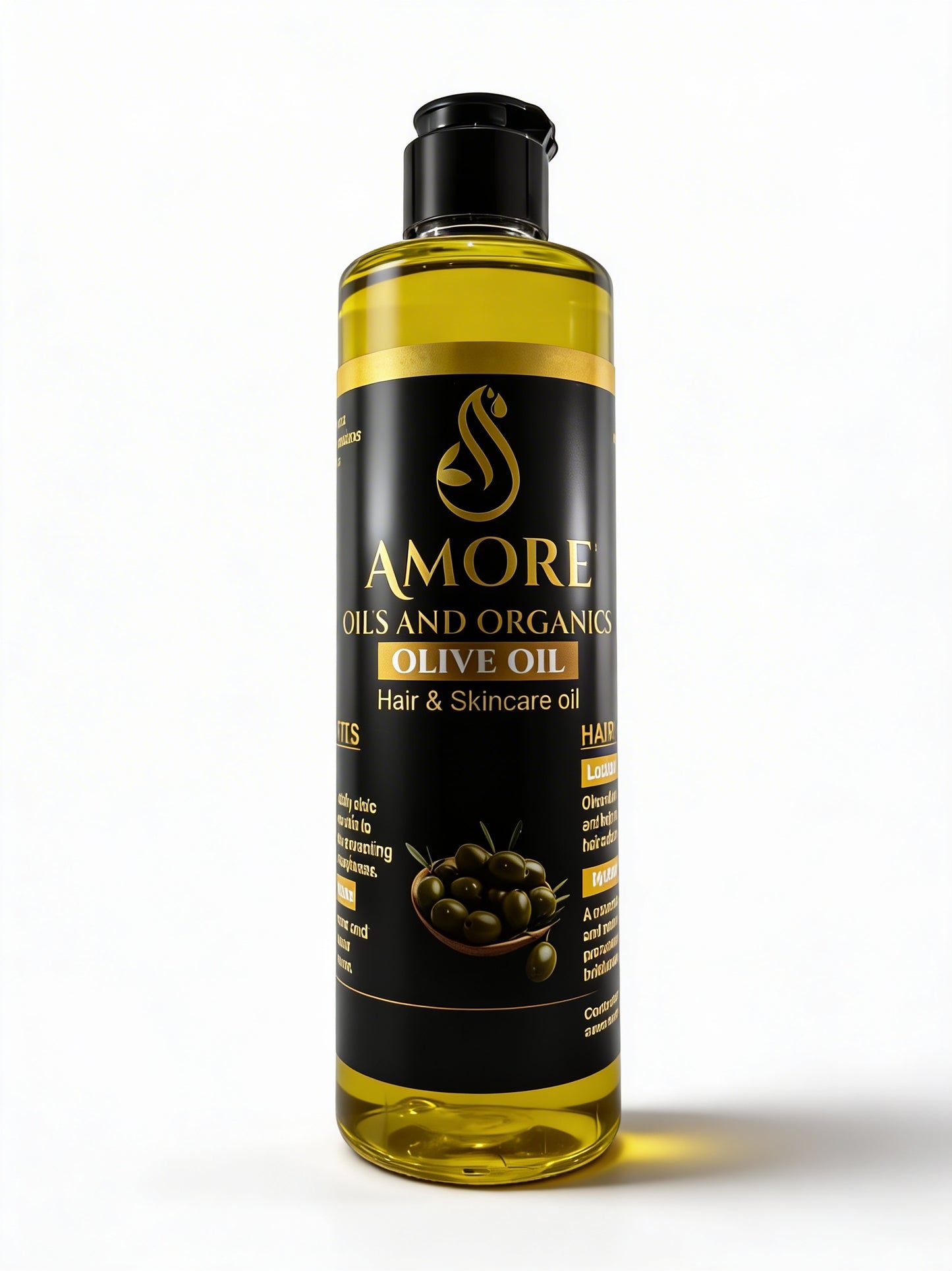 Premium Olive Oil – Pure, Natural Hair & Skin Nourishment | Amore Oils & Organics